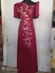 Neoprene Filipiniana/mother dress..