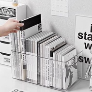 Tyk 8. Desktop Storage Box Acrylic Transparent Dormitory Desk Stationery Book Shelf Organizer Box Of