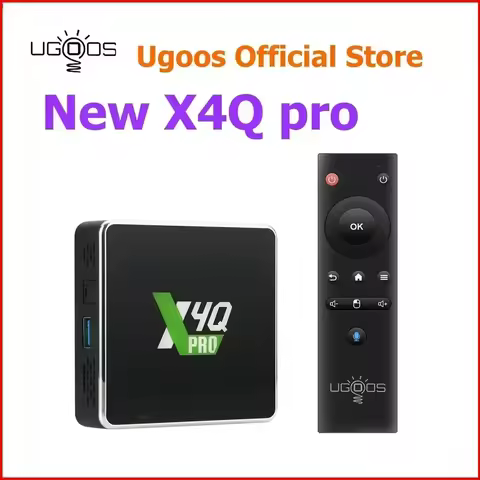 Ugoos X4Q Pro Smart TV Box Android 11 X4Q Pro 4GB 32GB X4QPlus 4GB 64GB DDR4 Amlogic S905X4 WiFi BT5