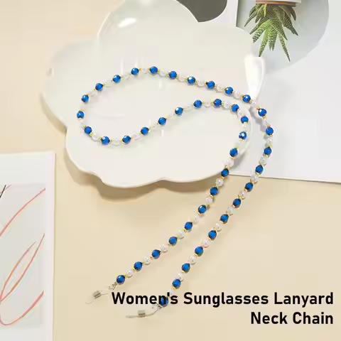 Retro Beaded Glasses Chain Imitation Pearls Eyeglass Decoration Glasses Chain Women's Cord Sunglasse