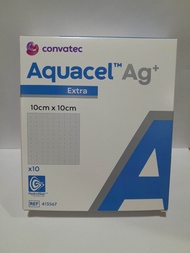 AQUACEL AG  extra แผ่นแปะแผลกดทับ ขนาด10×10(ราคาต่อ1แผ่น)exp2026