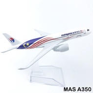 Malaysia Airlines MAS A380 A350 Plane 16cm Alloy Metal Plane Model Kit Toys
