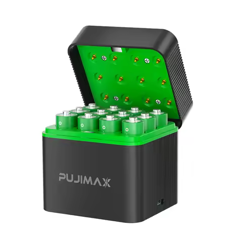 PUJIMAX AA 4255mWh Rechargeable Charging Case Charger For Batteries 1.5V lithium batteries Constant-