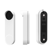 For Google Nest Doorbell (Wired) 2022 2nd Gen Full Protection Soft Silicone Protective Case Cover Anti-UV Light Anti-Scratch,Anti-Water