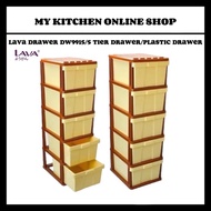 LAVA DRAWER DW9915/5 TIER DRAWER/PLASTIC DRAWER/LACI BAJU