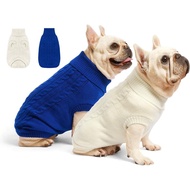 2 Pek Sweater Anjing untuk Anjing Kecil - Pakaian Hangat untuk Anak Anjing pada Musim Sejuk, Reka Be