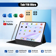 Tablet PC Y16 แท็บเล็ต 10 Inch Android 12.0 12GB RAM 512GB ROM สองซิม 5G LTE รองรับซิม