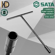 SATA T Handle Socket Wrench 6 Point / 8MM - 19MM T Handle Socket Wrench / 47701 - 47712