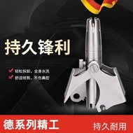 Shaver Companion Stainless Steel Manual Nose Hair Trimmer for Men, Manual Safety Washable Nose Hair 