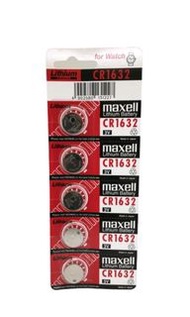 Maxell CR 1632 日本製造 鈕扣電池 電餅 電芯 5粒 卡裝