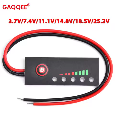 18650 Battery Level Indicator Lithium Lead-acid Battery Capacity Tester Power Display Meter 3.7V 7.4