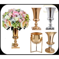 Gold Vase Roman Flora Home Hari Raya Decoration 2024 Flower Pot Pasu Bunga Gold Orkid Hiasan Rumah V