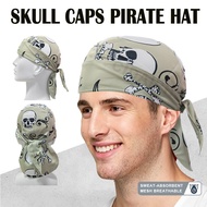 Durag Bandanas Durag Cap Hats Skull Cap Pirate Hat For Men Women Headwrap Durags Headscarf Soft Cap