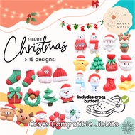 [🇸🇬 LOCAL SELLER] Crocs Compatible Jibbits Charms Christmas Santa Snowman Gingerbread Gift