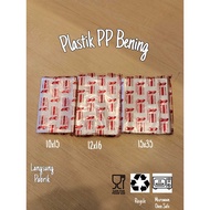 Clear PP Plastic Plastic Packaging/ size 10x15 12x16 15x35 RAMAYANA