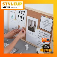 ［Msia Ready Stock］[Ship within 24hours]Cork Board 60x90cm Wood Framed Cork Bulletin Board Memo Photo