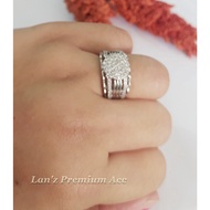 Jk76 Silver Titanium 22k Ring
