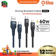 OLIKE D102 Micro/ D102 Type-C Data Cable / D102 Lightning / D102 C to C Fast Charging USB 5V 2.4A