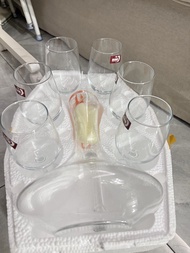 全新水晶玻璃紅酒杯連醒酒器套裝