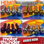 HENG GRAB BAR/SHOCK BOLT SET NMAX/AEROX (4PCS)