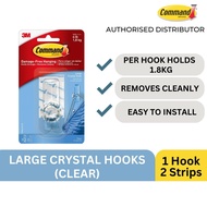 3M Command Clear Large Crystal Hooks - 17096CLR-ES