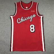 Chicago Bulls8Hoolavine Jersey Embroidered Basketball Jersey22Red City Edition LAVINE Chicago