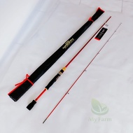 Kaizen Kurosaki 198 XUL 1-4lb & UL 2-6lb Joran Spinning Ultralight Bahan Carbon Solid Tangkai Tongka