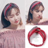 Korean Fashion Women Turban Twist Knot Flora Headwrap Twisted Knotted Elastic Hairband