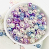 ลูกปัด เคลีอบ UV ขนาด8mm 10mm 12mm ลูกปัดมีความสวยงามและมีสไตล์ เหมาะสมสำหรับตกแต่งขื้นชิ้นงานต่างๆ