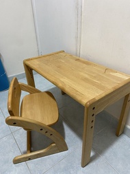 大和屋 Buono amice 兒童木製書桌椅套裝