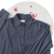 KEMEJA [PRELOVED] Ecinos : Charcoal Shirt Size L/XL