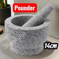 Granite Stone Hand Pounder Chilli Spice Herbs Mortar and Pestle