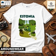 ESTONIA 7 SOUVENIR T-SHIRT, WEAR ASEAN COUNTRYTAG, PREMIUM SOUVENIR MATERIAL GIFT