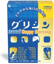 Fine Glycine 3000 Happy Morning 30 天用量（30 包）含有肌醇、維生素 B1 和菸鹼酸