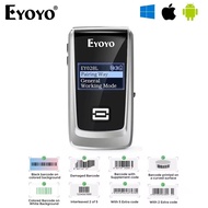 [🔥Super cost-effective🔥]【🔥High performance🔥】Eyoyo เครื่องสแกนบาร์โค้ดบลูทูธเลเซอร์1D ขนาดเล็กพร้อมจอ