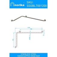 NORIKA Bathroom Shower Stainless Steel Grab Bar Handrail Handle Support Safety Strong Mount U Shape 