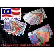 12sets Keychain Creative Mini Malaysia Ringgit Sample Gift Souvenir Collection Travelling Malaysia Note Sample