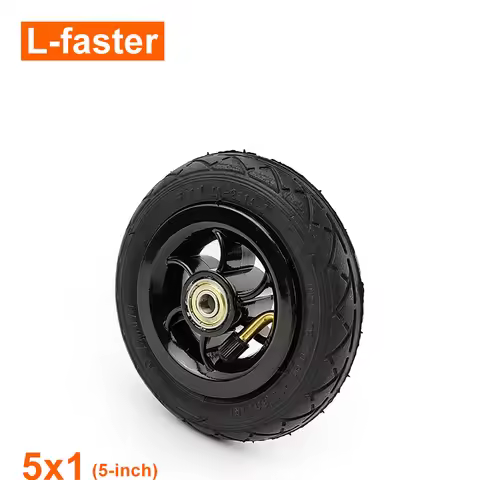 5 Inch Inflation Wheel Using Metal Hub 5x1 Air Tire With Inner Tube Electric Trolley 5" Pneumatic Ty
