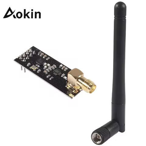 Aokin Wireless Transceiver Module 2.4G 1100m NRF24L01+PA+LNA in Antistatic Foam for ArduinoIDE Compa