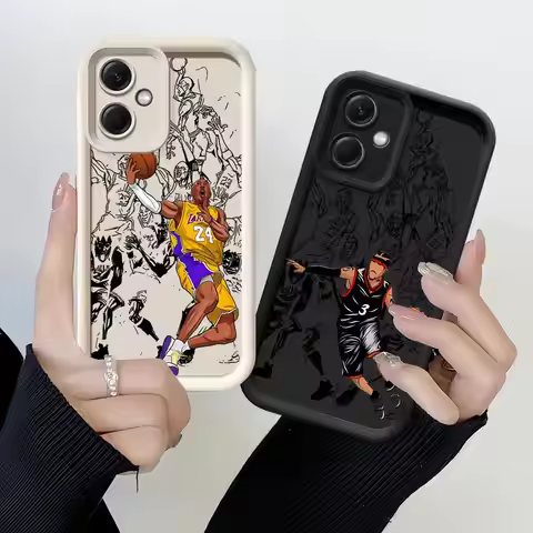 Soft Cover Phone Case for Xiaomi Redmi 13 12 14C A2+ 13C A3 A3X A4 12C A1 Plus Cute Basketball Star