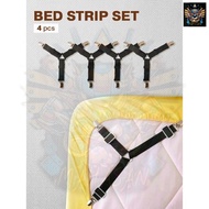 4PCS PEMEGANG CADAR TILAM,CLIP CADAR,PENGEPIT CADAR/ Set Adjustable Elastic Bed Strap / Bed Sheet Ho