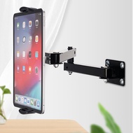 Wall Mount Tablet Stand Long Arm Stretchable Cell Phone Wall Holder Adjustable Metal Wall iPad Stand