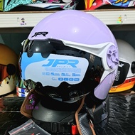 JPX JPX JPX SHE HIJAB SERIES LIGHT PURPLE HALF FACE HELMET ORIGINAL SNI