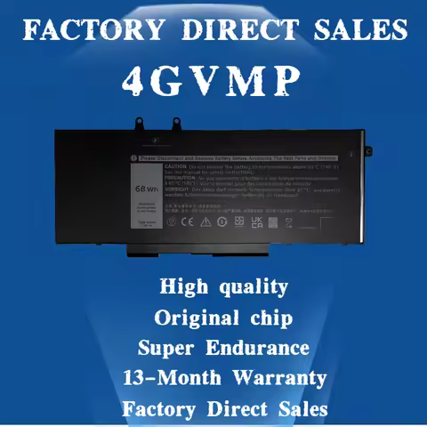 4GVMP Laptop Battery for Dell Latitude 5400 5500 5410 5510 E5400 E5500 Inspiron 7590 7591 7791 2-in-