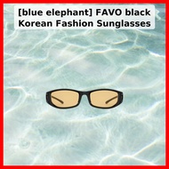 [blue elephant] FAVO black Korean Fashion Sunglasses / Korean Fashion Sunglasses / Amber Tint by PRO