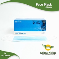 Masker Medis 3 Ply Merk Fitcare 1 Box isi 50 pcs