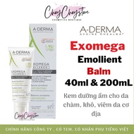 (Tem CTY) Kem Dưỡng Aderma Exomega Control 40ml & 200ml cho da rất Khô da Chàm Viêm Da Cơ Địa (A-Der