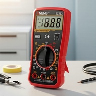 ANENG SZ853 Mini Digital Multimeter, 1999 Counts, AC/DC Voltage Current Ohm Temperature, Data Hold, 