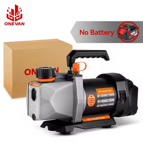 ONEVAN 1/2HP 7CFM Refrigerant Vacuum Pump 1/4 Air inlet Refrigeration for Car Household Air Conditio