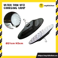 [MY KITCHEN] 200W Ultra Thin Charging UFO Lamp LED Rechargeable Super Light 3 Light Mode Pasar Malam